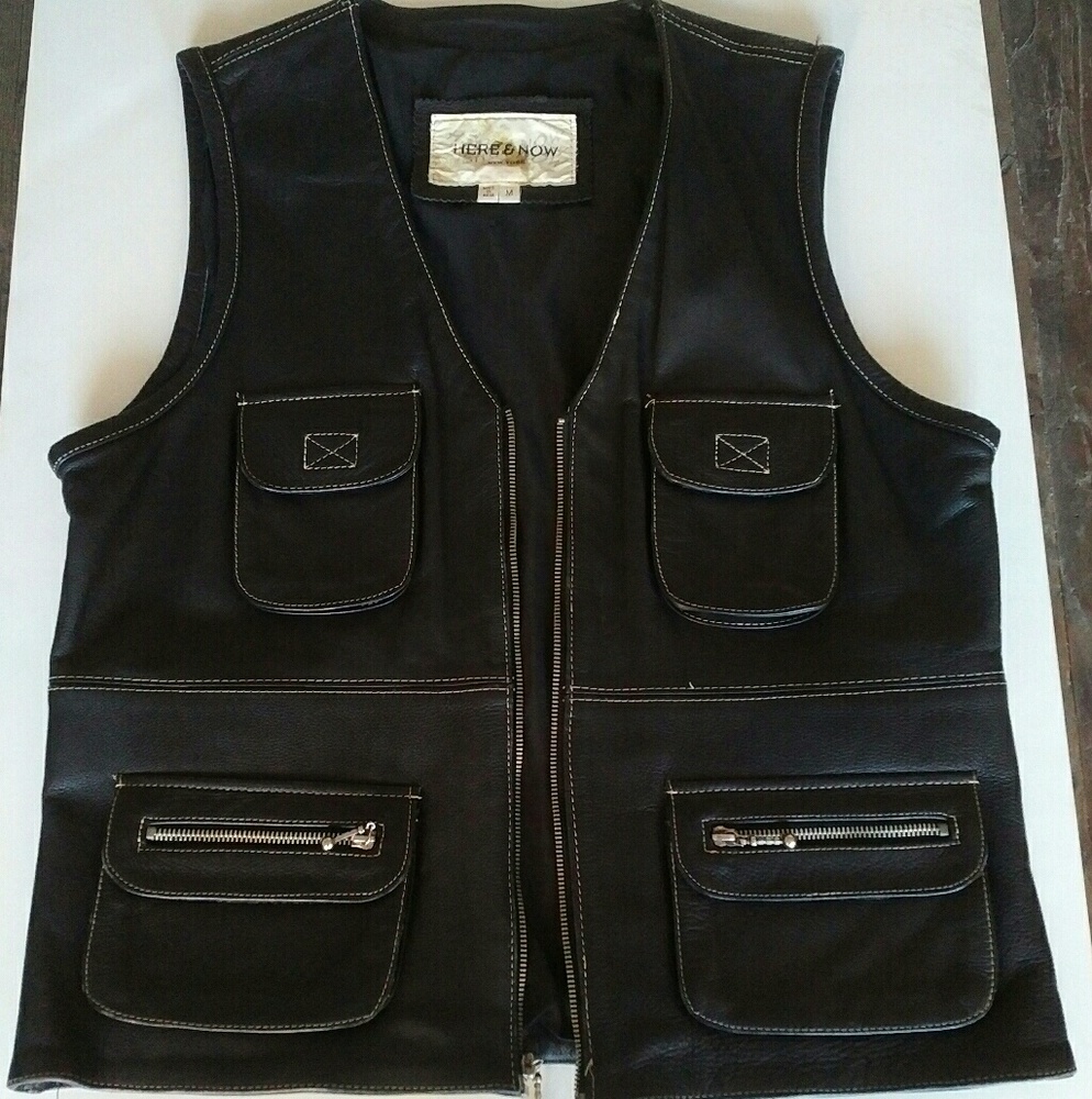 "90's"Leather vest